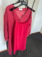 FFC Donkerrode Jurk met Onderjurk, Kleding | Dames, Maat 38/40 (M), Ophalen of Verzenden, Zo goed als nieuw, Knielengte