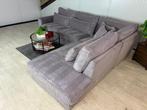 GRATIS LEVERING Ribstof Hoekbank Grijs 315x255 GEREINIGD, 300 cm of meer, Ophalen of Verzenden, Zo goed als nieuw, 150 cm of meer