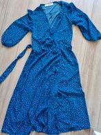 Blauw/Zwarte Wikkeljurk - Maat 38, Kleding | Dames, Jurken, Maat 38/40 (M), Blauw, Imagine, Ophalen of Verzenden
