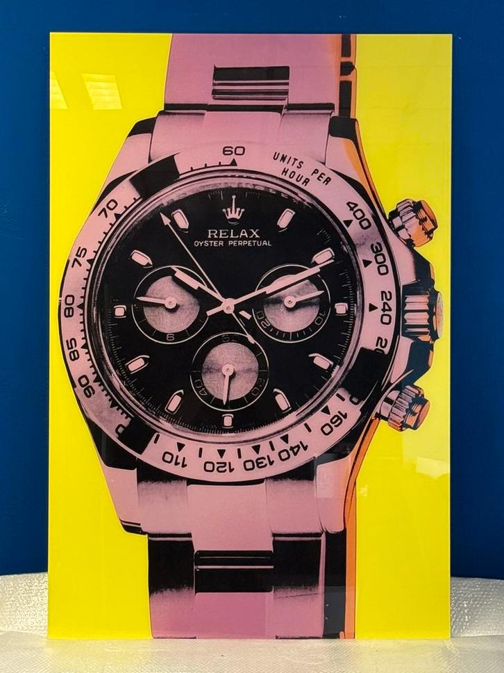 Rolex Daytona plexiglas schilderij fotokunst van Cobra Art, Antiek en Kunst, Kunst | Schilderijen | Modern, Ophalen