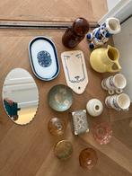 Parfumfles mosa CLOISONNE  parelmoer messing houten doosje, Antiek en Kunst, Ophalen of Verzenden