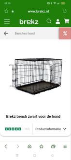Mooie zwarte bench maat M, Dieren en Toebehoren, Hondenbenches, Ophalen, Zo goed als nieuw