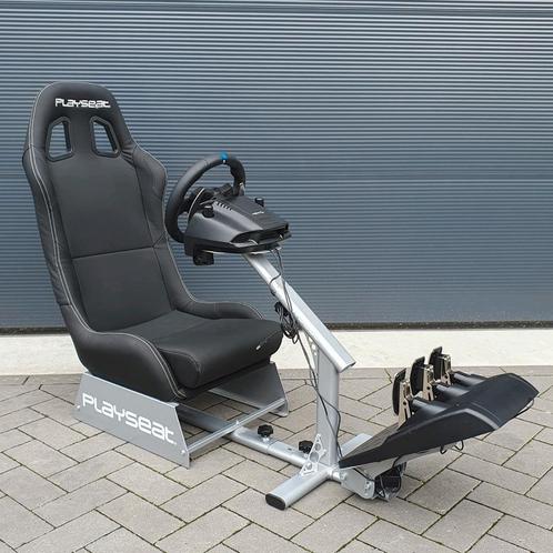 Playseat zwart + Logitech G29 PS4 / PS5, Spelcomputers en Games, Games | Sony PlayStation 5, Refurbished, Ophalen