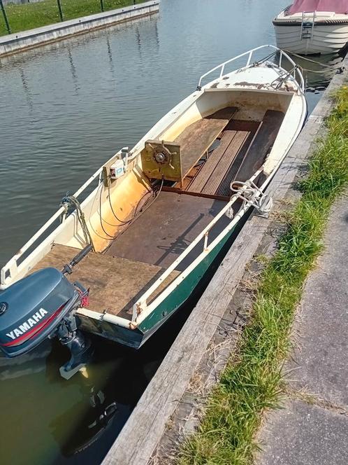 3xStalen sloepen en trailer, Watersport en Boten, Sloepen, Zo goed als nieuw, Tot 10 pk, 3 tot 6 meter, Binnenboordmotor, Diesel