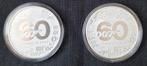 2x 1 oz James Bond 60 Years Zilver Munten 2022, Ophalen of Verzenden, Zilver