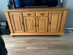 Dressoir en salontafel blank antiek eiken, Ophalen, Gebruikt, 25 tot 50 cm, Eikenhout