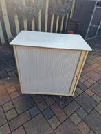 Kleine archiefkast met roldeuren - slot defect, Ophalen, Overige materialen, Minder dan 50 cm, Gebruikt