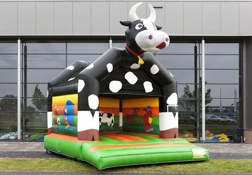 Koetje springkussen te huur! 5x 4 meter!, Hobby en Vrije tijd, Feestartikelen | Verhuur, Zo goed als nieuw, Overige, Ophalen