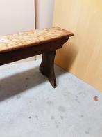 Vintage houten bank / houten kerkbank, Ophalen