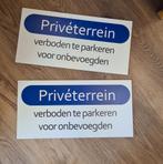 2 x  priveterrein bordje parkeer, Ophalen of Verzenden, Zo goed als nieuw