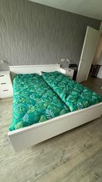 Slaapkamer meubels en bedden, Ophalen, Verstelbaar, Wit, Tweepersoons