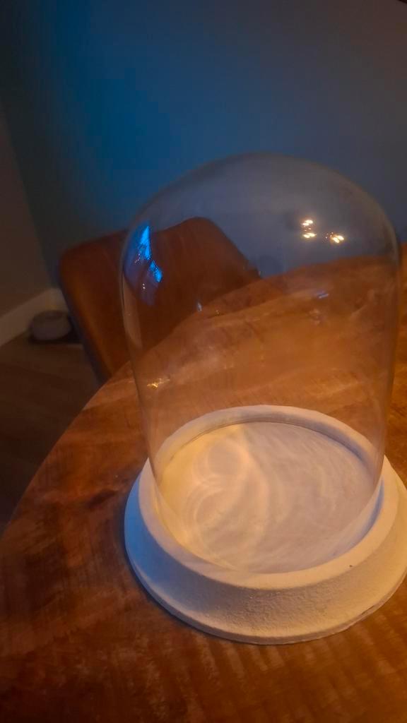 Grote Glazen Stolp ongeveer 30 cm hoog- Decoratief, Huis en Inrichting, Woonaccessoires | Stolpen, Zo goed als nieuw, Ophalen