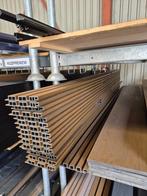 Partij triple rhombus teak rabatdelen / extra breed profiel, Tuin en Terras, Palen, Balken en Planken, Ophalen, Zo goed als nieuw