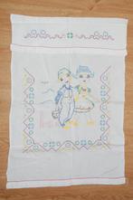 Brocante geborduurde overhanddoek voor een doekenrek doek, Ophalen of Verzenden