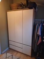 BILLUND Kledingkast 119x193 - Wit/hout, Ophalen, Overige materialen, 100 tot 150 cm, Zo goed als nieuw
