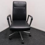 Kusch+Co, Vergaderstoel, Zwart Leer, Verrijdbaar, Ophalen of Verzenden, Gebruikt, Zwart, Vijf, Zes of meer stoelen