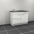 Nieuw keukenblok 1.20m spoelbak links, op voorraad !!, Huis en Inrichting, Keuken | Keukenelementen, Ophalen, 100 tot 150 cm, Wit