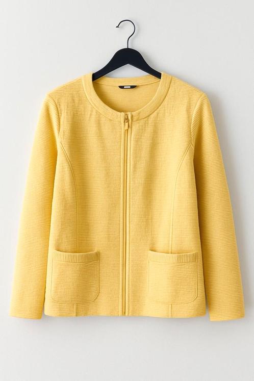 Vest Frank Walder, Kleding | Dames, Jasjes, Kostuums en Pakken, Zo goed als nieuw, Maat 46/48 (XL) of groter, Geel, Ophalen of Verzenden