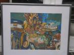 MIXED MEDIA, Moderne Opdracht, DIRECT BANK,  Zeefdruk, Antiek en Kunst, Ophalen