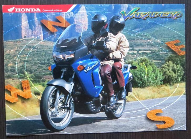 Nederlandse folder Honda XL 1000V Varadero - 1999, Motoren, Handleidingen en Instructieboekjes, Honda, Verzenden
