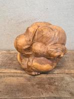 Groot XL hout beeld Orang Malu huilende Boeddha, Ophalen of Verzenden, Zo goed als nieuw