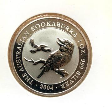 1 Oz Kookaburra 2004 zilver - zeldzaam beschikbaar voor biedingen