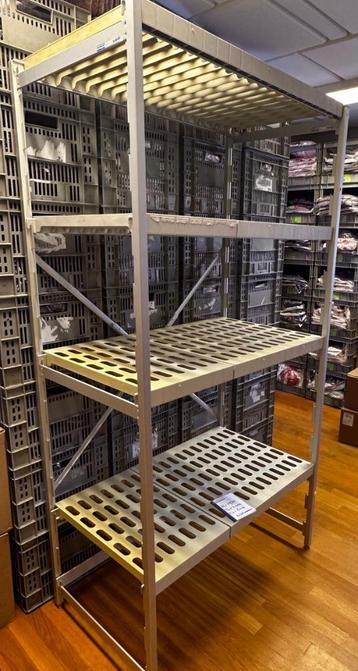 Aluminium stelling- polystyrol legbord - Hupfer beschikbaar voor biedingen