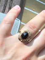 Geweldige vintage ring met granaat edelsteen, Ophalen of Verzenden, Goud, Ring, Met edelsteen