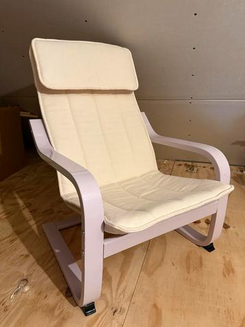 IKEA POÄNG fauteuil met kussen (kinderen)