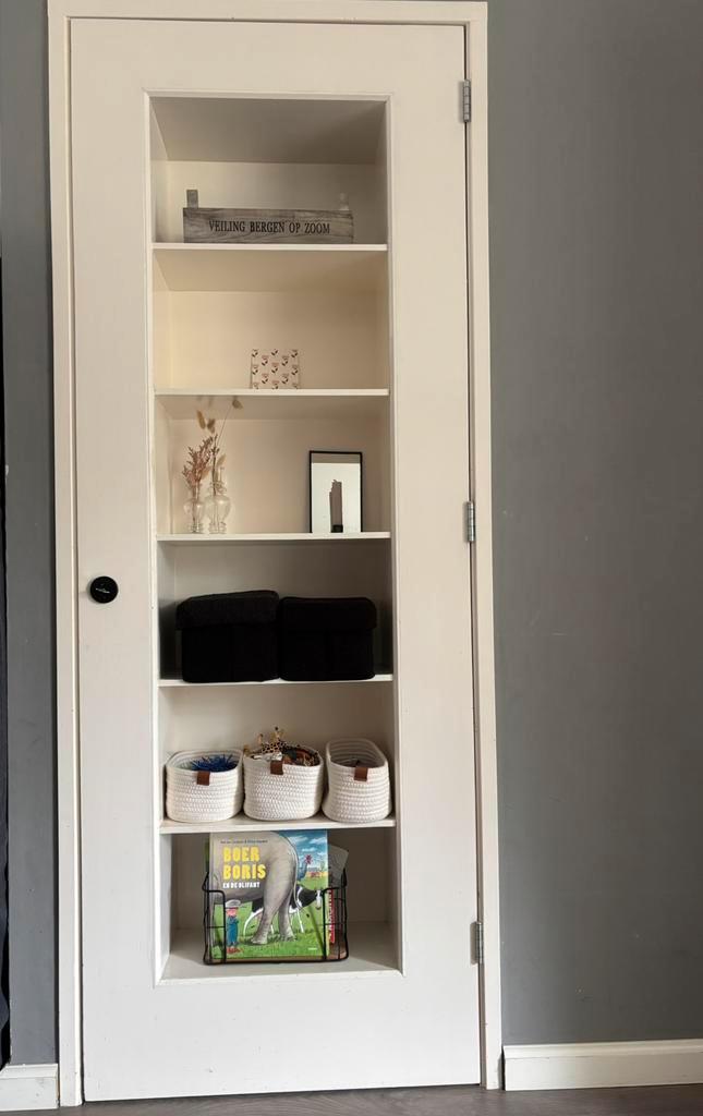 Kast in kast deur wit, Doe-het-zelf en Verbouw, Deuren en Horren, Gebruikt, Binnendeur, 200 tot 215 cm, Minder dan 80 cm, Hout