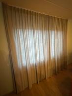 Groen Grijze Gordijnen incl. Rails - 250x245, Ophalen, Zo goed als nieuw, Groen, 200 cm of meer