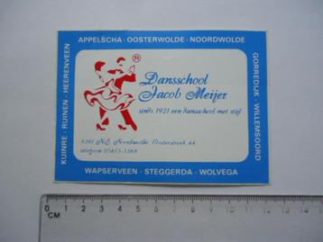 sticker oud Jacob Meijer dansschool Heerenveen appelscha  beschikbaar voor biedingen