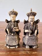 Sculpturen - Keizerlijk paar - Japan - Ivorine, Antiek en Kunst, Kunst | Niet-Westerse kunst, Ophalen of Verzenden
