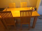 Eethoek . Licht eiken. 160 cmbij 90 cm, Huis en Inrichting, Ophalen, Gebruikt, Licht eiken, 4 tot 6 stoelen
