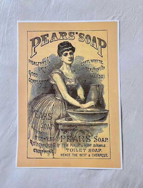 Pears Soap Postee, Verzamelen, Retro, Huis en Inrichting, Ophalen of Verzenden