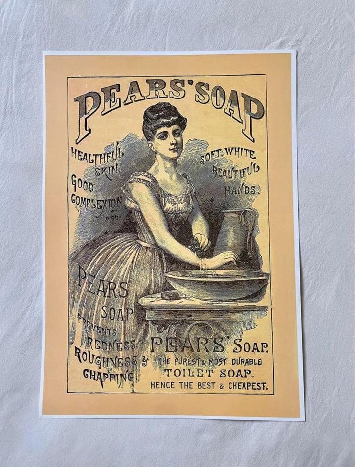 Pears Soap Postee, Verzamelen, Retro, Huis en Inrichting, Ophalen of Verzenden