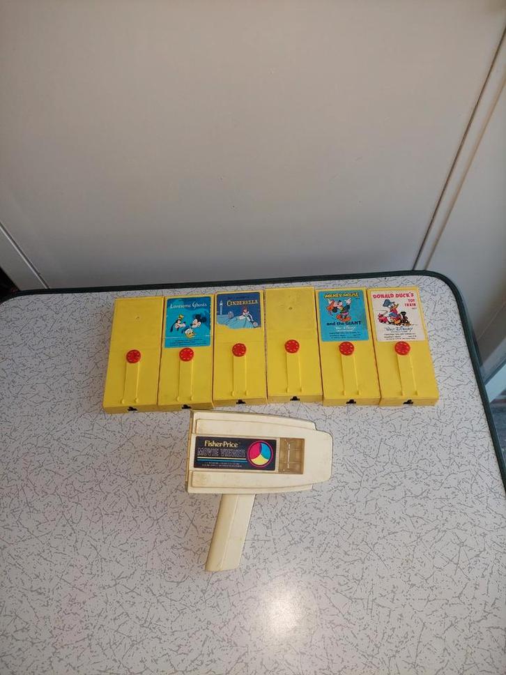 Vintage Fisher Price Movie Viewer 460 + Disney Films, Kinderen en Baby's, Speelgoed | Fisher-Price, Zo goed als nieuw, Overige typen