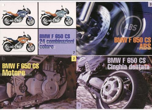 BMW motoren type f 650 cs 4 Italiaanse kaarten serie 2., Verzamelen, Automerken, Motoren en Formule 1, Nieuw, Motoren, Verzenden