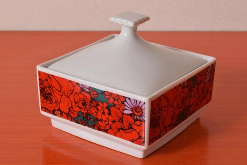 Retro vintage Wunsiedel bonbonnière / schaal met deksel, Antiek en Kunst, Antiek | Porselein, Ophalen of Verzenden