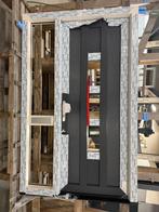 Schuco voordeur met zijlicht Creme / Antraciet, Doe-het-zelf en Verbouw, Kozijnen en Schuifpuien, Deurkozijn, Nieuw, 150 tot 225 cm