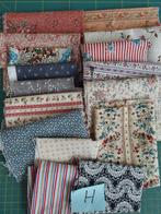 Quiltstofjes- reatanten, Hobby en Vrije tijd, Stoffen en Lappen, Gebruikt, Overige kleuren, Ophalen of Verzenden, Katoen