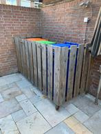 Kliko ombouw 3 kliko's - Hout/Staal, Tuin en Terras, Ophalen, Gebruikt, Hout, Containerberging