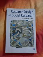 Research Design in Social Research - David de Vaus, Gelezen, WO, Alpha, David de Vaus