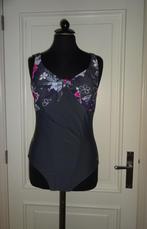 NIEUW Maat 44 Badpak met gebloemd boven stuk met uni onderka, Kleding | Dames, Badmode en Zwemkleding, Overige kleuren, Nieuw