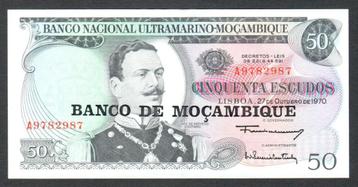 Bankbiljet - Mozambique 50 Escudos 1970 - UNC. beschikbaar voor biedingen