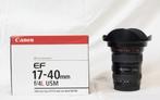 Canon EF 17-40 f/4L USM lens en B+W filters, Audio, Tv en Foto, Fotografie | Lenzen en Objectieven, Groothoeklens, Gebruikt, Ophalen of Verzenden