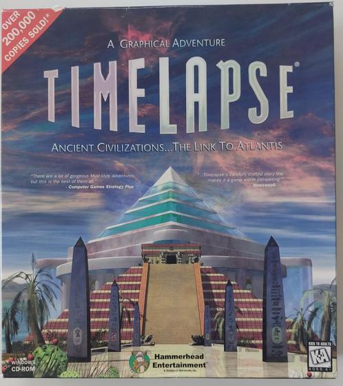 TIMELAPSE 🗿 Adventure Game + Strategy Guide 💿PC - big box, Spelcomputers en Games, Games | Pc, Zo goed als nieuw, Avontuur en Actie