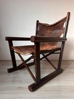 Carlo Hauner PL22 design vintage safari fauteuil, Huis en Inrichting, Fauteuils, Ophalen, Gebruikt, Minder dan 75 cm, 50 tot 75 cm