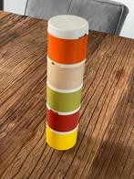 Vintage Tupperware Kruidenpotjes Jaren 70, Verzenden, Gebruikt, Geel, Bus of Trommel