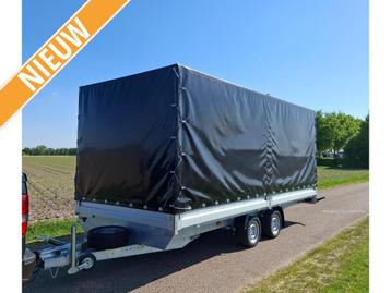 Blyss plateauwagen met huif 500x210x200 3500kg gesloten ahw beschikbaar voor biedingen